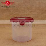 OEM Household 4pcs Cylindrical Plastic Preservation Box / Food Storage Box With Lid thumbnail-2