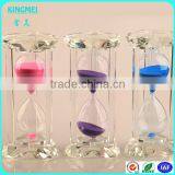 KM-CP06 Elegant Plastic Crystal Heart Shape Sand Timer Hourglass Factory thumbnail-5