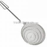 Hot Sale Stainless Steel/zink Plated Metal Noodle Skimmer With Bamboo Handle thumbnail-6
