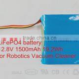 LiFePO4 Battery 12.8V 1500mAh for Robotics Vacuum Cleaner thumbnail-1