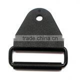 1" Black Chafe With Rectangle Metal Loop & PP Roller, Plastic Chafe With Metal Loop and Roller, POM thumbnail-2