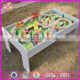 2017 New Design Preschool Children Activity Toys Wooden Train Table W04C069 thumbnail-3