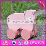 2017 New Products Pig Car Toy Wooden Toy Making Plans W04A321 thumbnail-1