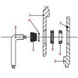 Болт конусной формы с двойной стенкой корпуса Bauer, кольцо с резьбой thumbnail-1