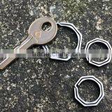 TK-2308 20MM TC4 Octagonal Titanium Keychain thumbnail-5