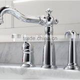 Dual Handle Roman Tub Filler Faucet Less Valve and Diverter thumbnail-6