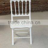 White Banquet Wedding Folding Napoleon Chair thumbnail-4