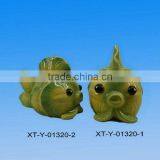 Porcelain Fish Coin Bank