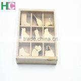 2016 Art Craft New Design Christmas Present Wooden Stamps Snow Wood Animal Piece thumbnail-2