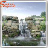 Factory Design Large Outdoor Artificial Fiberglass Decoration Waterfall Rocks for Gardens thumbnail-1