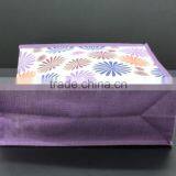 Jute Shopping Bag With Wooden Cane Handle thumbnail-2