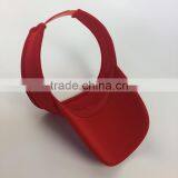 Sponge Red Color Blank Unstructure Sun Hat And Visor Cap thumbnail-4