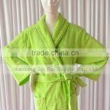 Warm Winter Bathrobe Lime Coral Flannel Thick Long Spa Robe Women's Pajamas thumbnail-5