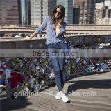 Europe Style Women Striped Dress Shirt Tops Long Sleeve Cotton Blouse thumbnail-3