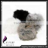 CX-A-28B Wholesale Cute Genuine Rabbit Fur Wide Cuff Bracelet thumbnail-5