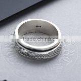 Fancy Chinese Dragon Design Cool Punk Style Brass / 925 Sterling Silver Men's Ring thumbnail-4