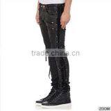 Biker Jeans Fashion Denim Trousers(LOTK124) thumbnail-5