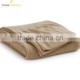 100% Kids Cashmere Knitted Wholesale Baby Throw Blankets thumbnail-1