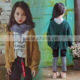 2-7 Years New 2017 Wholesale Autumn Full Sleeves Knitted Solid Color Kids Girls Jackets thumbnail-3