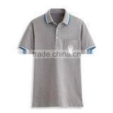 High Quality Pocket Design Custom Collar Combination Free Sample Cotton Golf Polo Shirt thumbnail-5