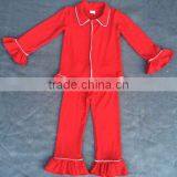 2017 New Arrival Christmas Baby Clothing Little Teenage Kid Child Boys Girls Pajamas Red Pjs Kids Christmas Pajamas thumbnail-1