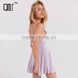 2018 Summer Best Seller Apparel For Women Tie Waist Strappy Modal Romper thumbnail-4