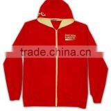 Lastest Product Best Price Plain Red Comfortable Custom Made Lined Hoodie thumbnail-4
