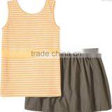 Custom Stripes Children Clothes Wholesale t Shirt/shorts Sets thumbnail-2