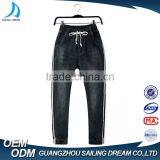 Top 10 Jeans Two Color PU Tape Funky Wholesale Kids High Waist Jeans With Elastic thumbnail-1