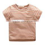 Wholesale Summer Cotton Short Sleeves Boys Kids Round Neck T-shirt thumbnail-5