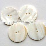 Big Natural Shell Buttons 35mm 2-hole Flat Pearl of Mother Buttons SHELL-004 thumbnail-1