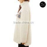 FACTORY Wholesale Plaid Patch Fleece Sweatshirt thumbnail-5