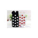 Mickey Minnie Lovely Wave Point Bow Case for Iphone 5 Silicone Cover thumbnail-1