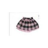 Personalized Pink and Black Check Cotton Polyester Half Dress For Baby Girl Dress Coats thumbnail-1