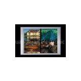 Acrylic Color Changing Dynamic Led Light Box , Black Slim Aluminum Frame