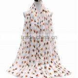 China Factory Heart Print Scarf Women Hijab thumbnail-3