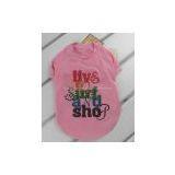 Sell Juicy Drama Queen Pet Tee Shirt in Pink thumbnail-2