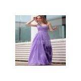 Royal Purple Designer Silk Chiffon Wedding Dresses 2012 thumbnail-3