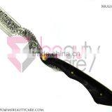 Stainless Steel Barber Razor Hand Engraved With Buffalo Horn thumbnail-4