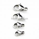 316L Stainless Steel Lobster Claw Clasp, DIY Chain Jewelry Findings Accessories thumbnail-2