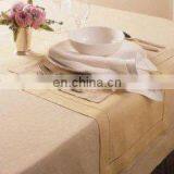 100% Pure Linen Table Cloth With Hemstitch