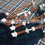Scottish Highland Traditional Mount Bagpipe With Tartan Cover thumbnail-1