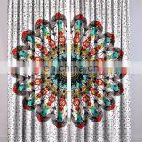 Indian 2017 New Mandala Art Curtain Set Cotton Boho Drapes Window Decor Curtain Set thumbnail-3