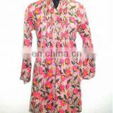 High Quality Cotton Designer Kurti Pintuck Indian Tunic / Ethnic Clothing / India & Pakistan Clothing thumbnail-1