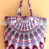 Mandala Hand bag Tapestry bag Girls tote bag Indian NEW ARRIVAL VINTAGE mandala hobo bag cotton purse luggage carry at wholesale