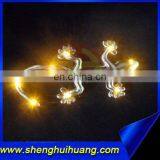Flashing Decoration Glass Gecko