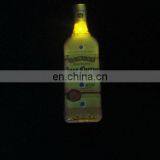 High Quality Wine Bottle Shape Flashing Badge $0.4