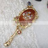 Handheld Makeup Mirror Brass Makeup Mirror