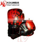 Blood splatter boxing gloves, synthetic leather boxing gloves, training boxing gloves