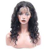 Bouncy Curl Reusable Wash Brazilian 16 For White Women Inches Full Lace Human Hair Wigs